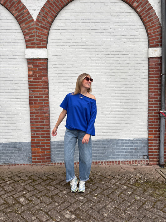 Flo T-shirt - kobalt