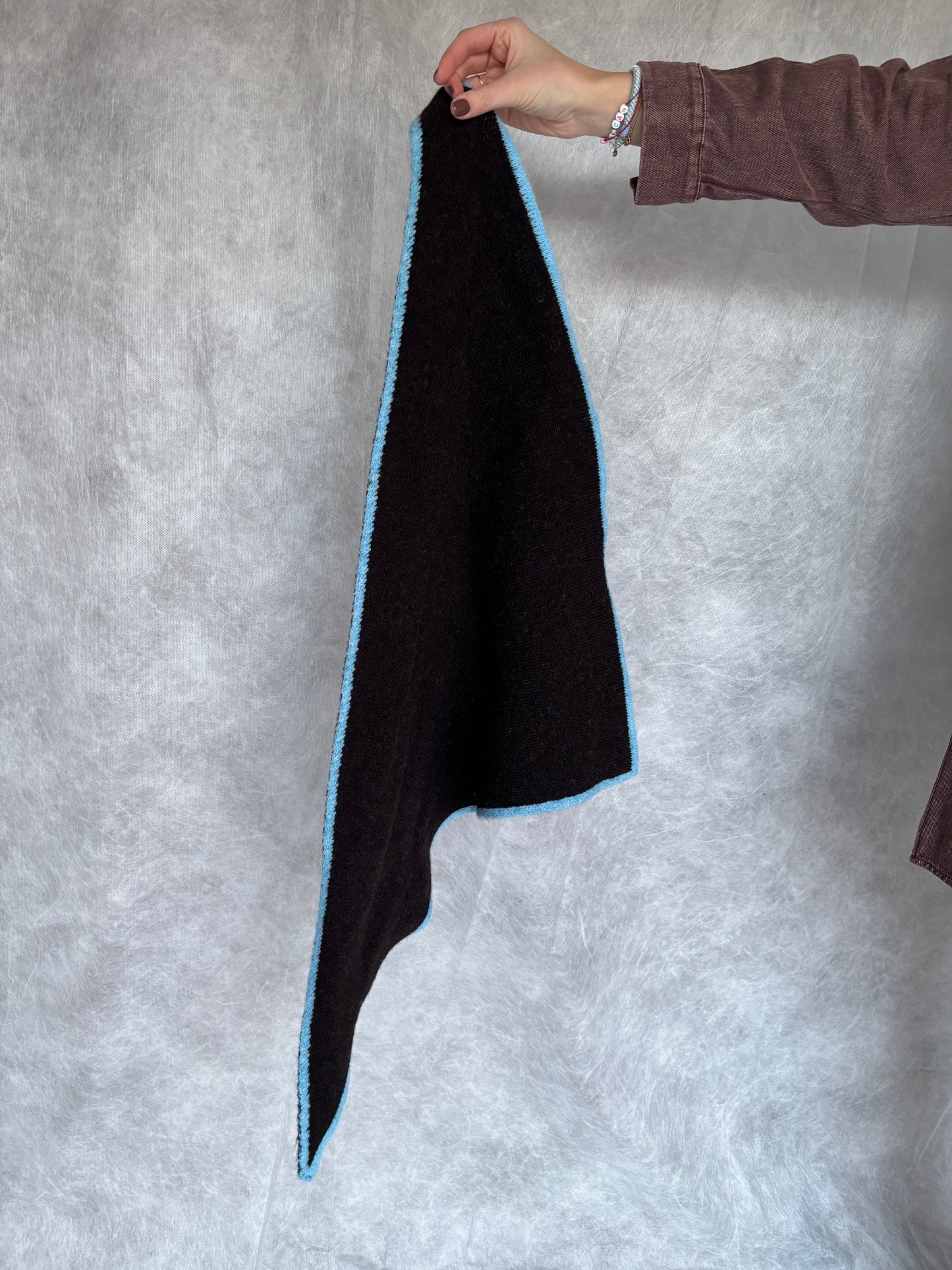 Ester sjaaltje - bruin/blauw