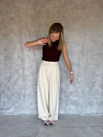 Fleur top - bordeaux