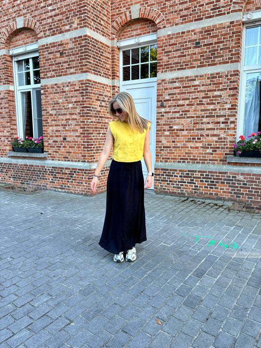 Pia top - geel