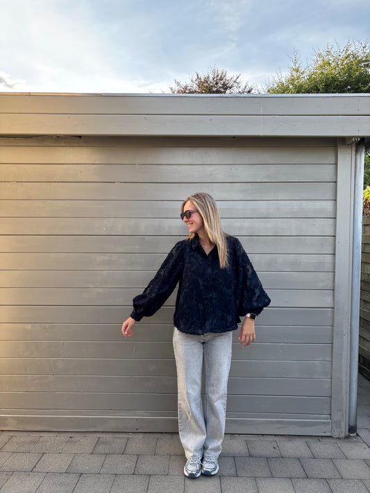 Elise blouse - donkerblauw