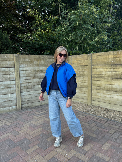 Reversible jasje - donkerblauw/kobalt