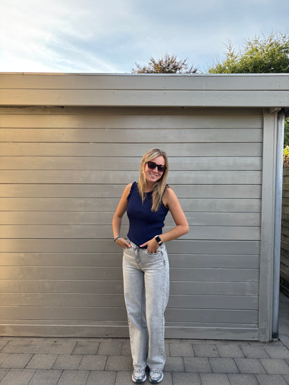 Maya top - donkerblauw