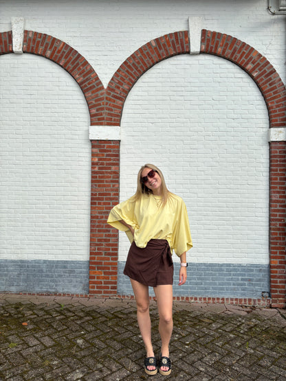 Olive t-shirt - geel