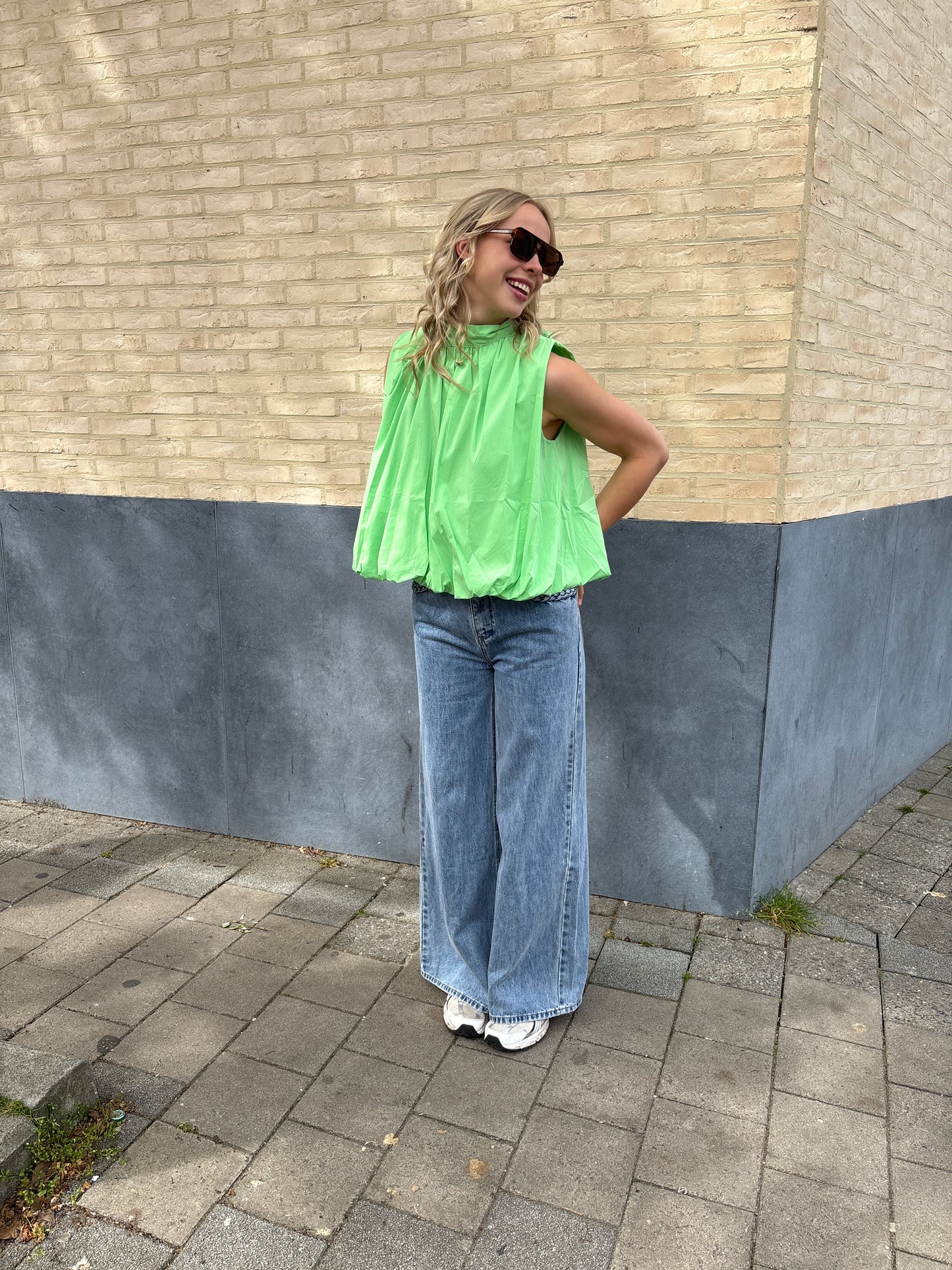 Elena blouse - lichtgroen
