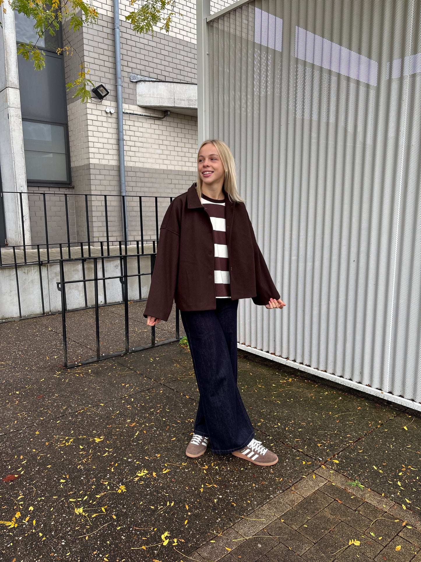 Delphine jas - bruin