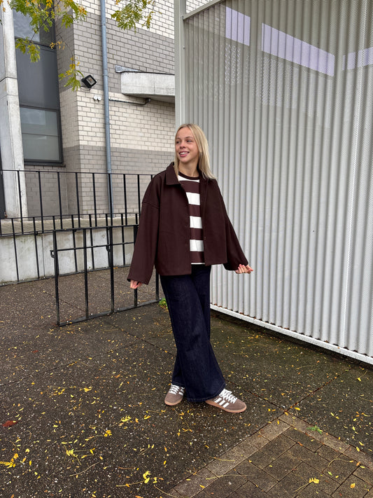 Delphine jas - bruin