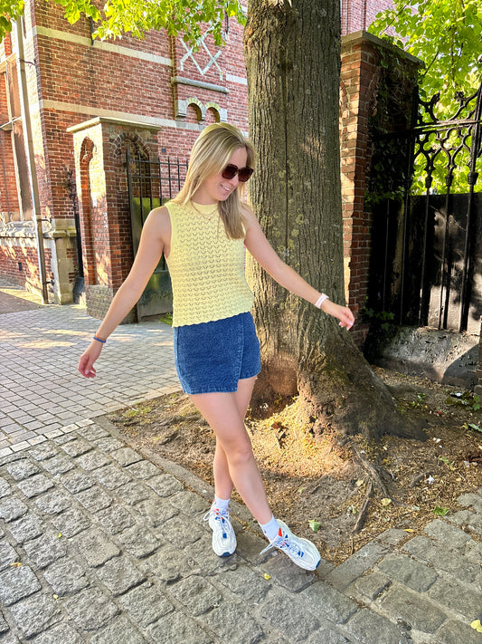 Ted top - geel