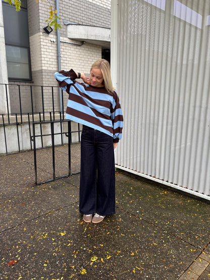 Wide leg jeans - donkerblauw