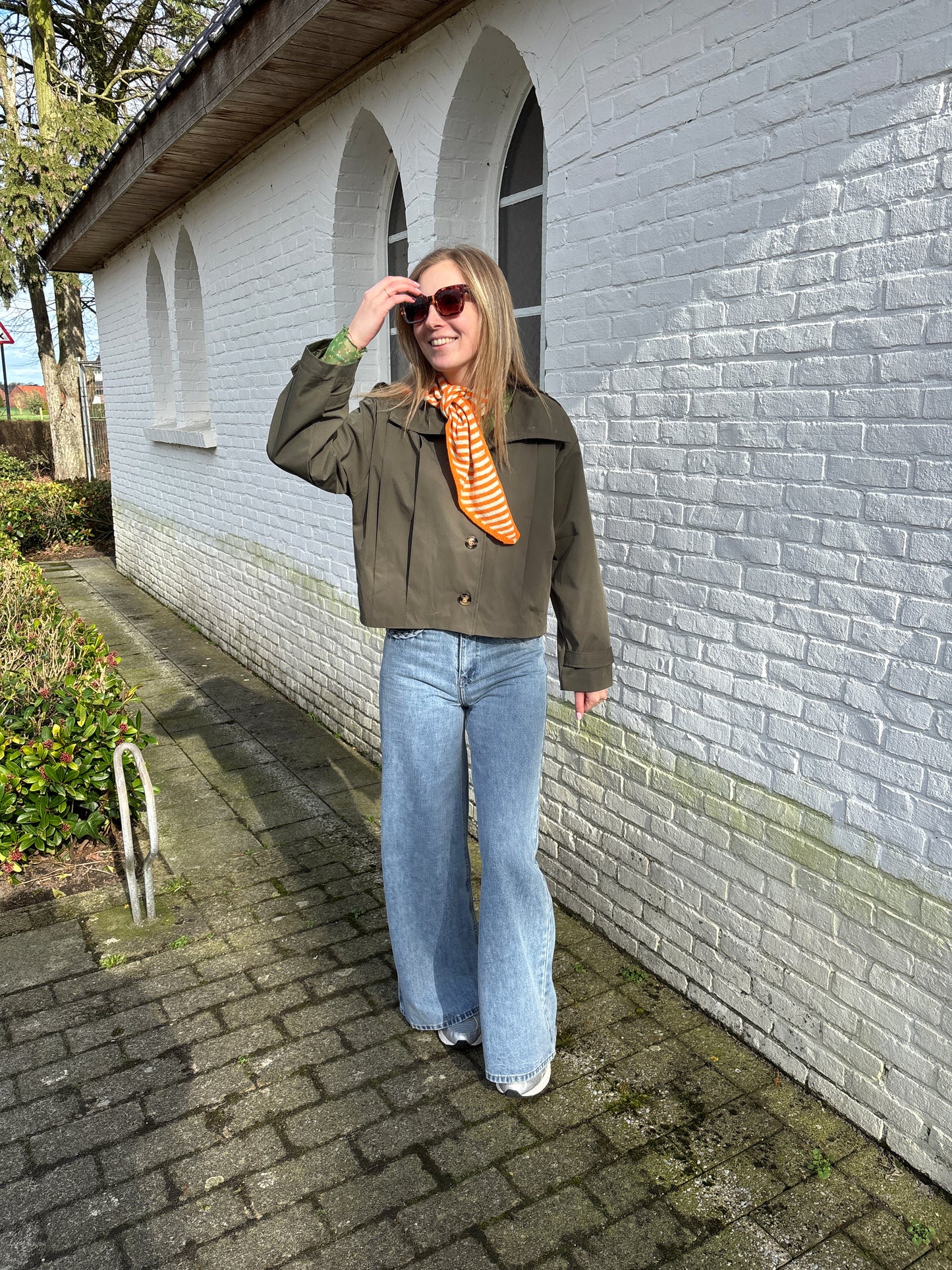 Kami trenchcoat - kaki