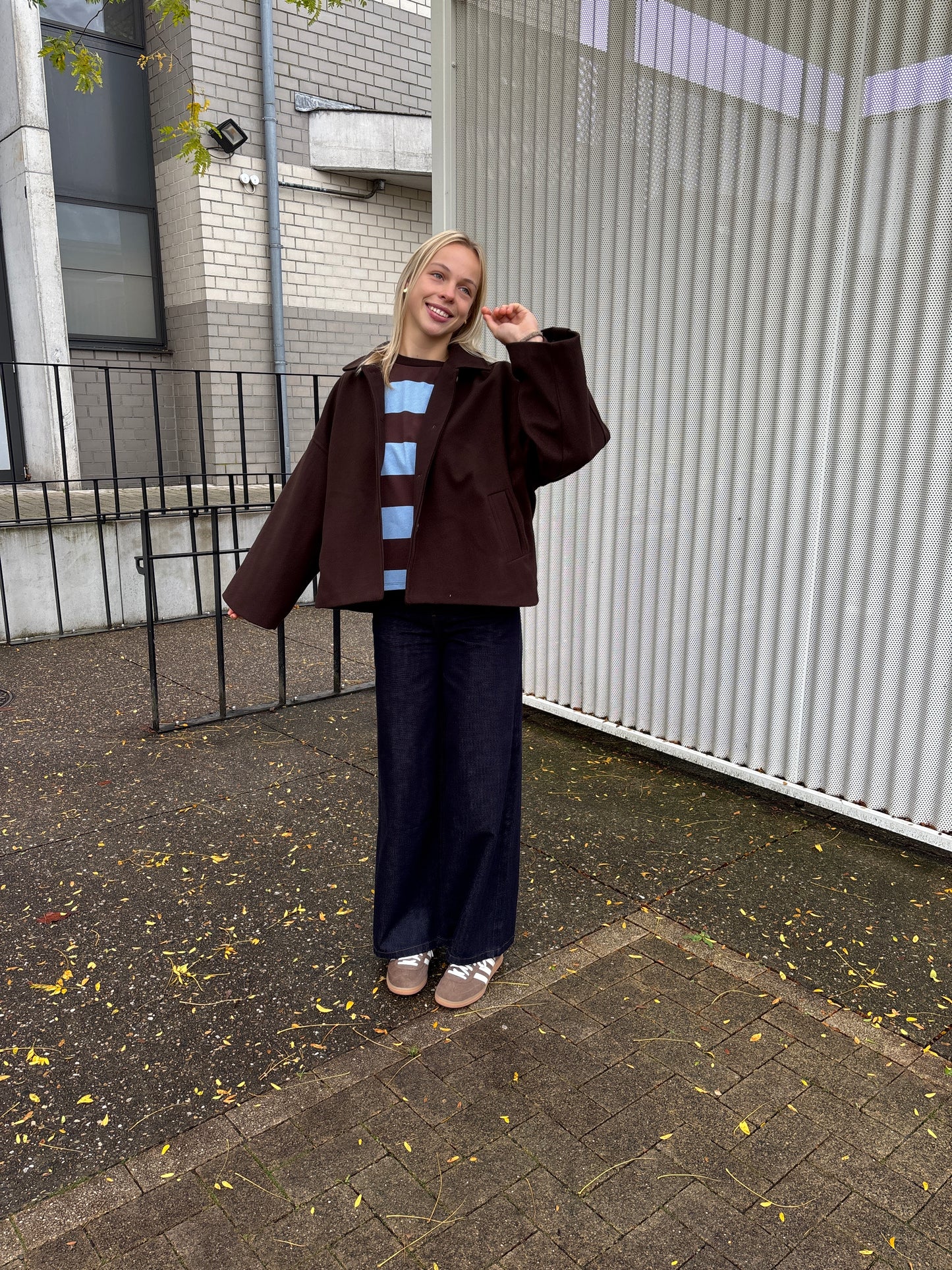 Delphine jas - bruin