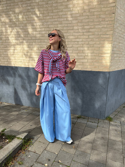 Nova glitter sjaaltje - rood/blauw