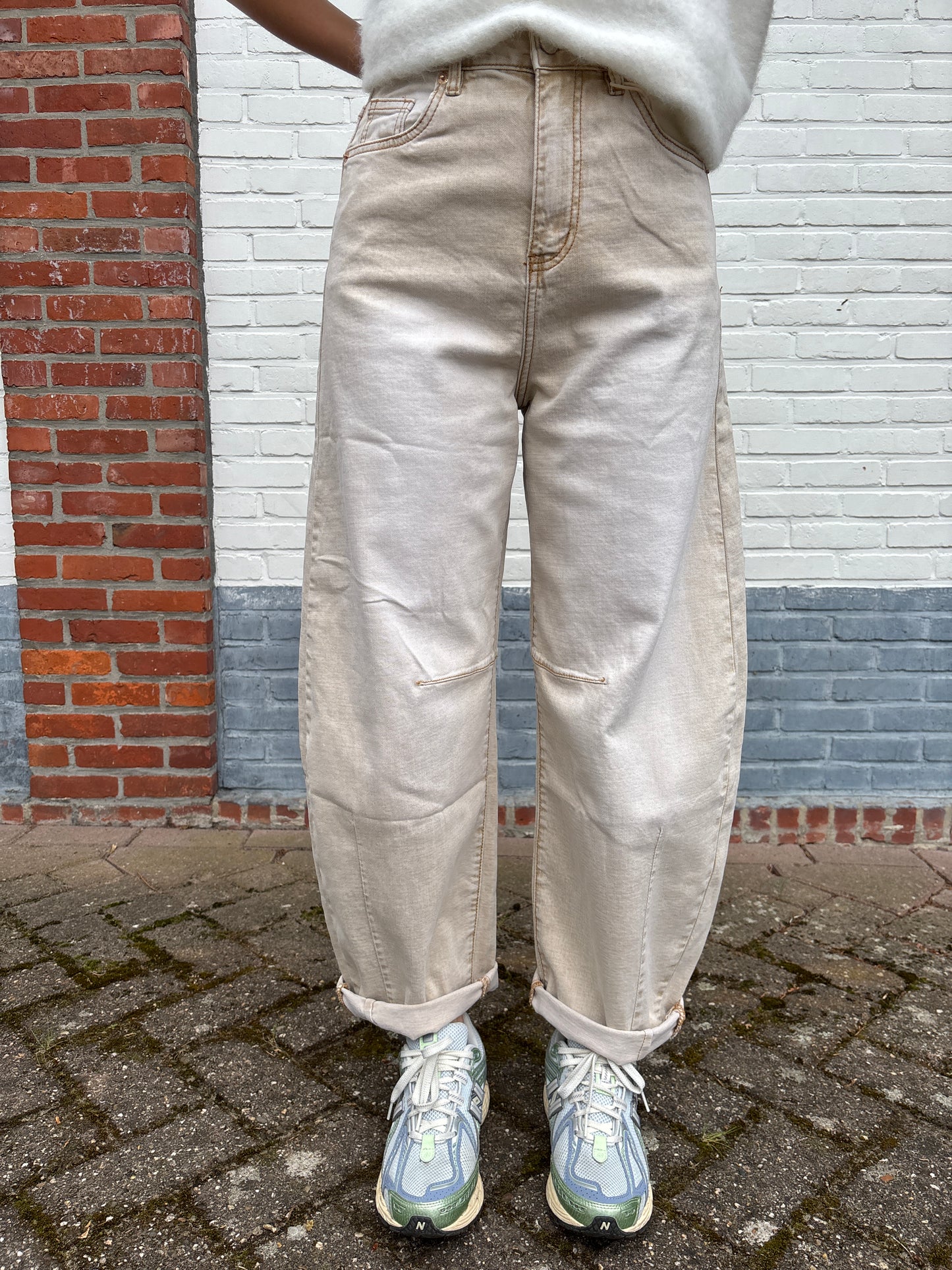 Balloon jeans - beige
