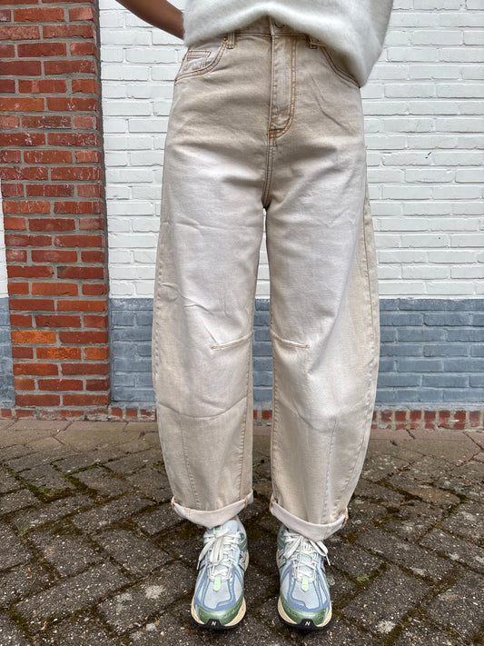 Balloon jeans - beige