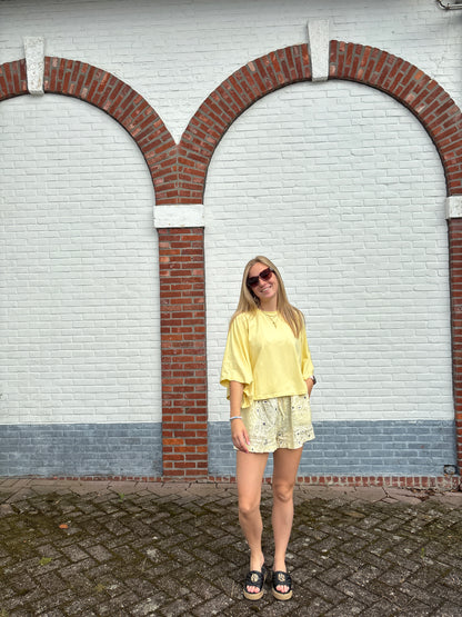 Olivia short - geel