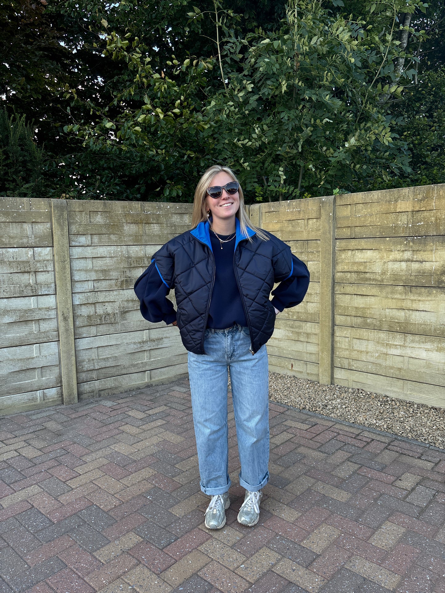 Reversible jasje - donkerblauw/kobalt