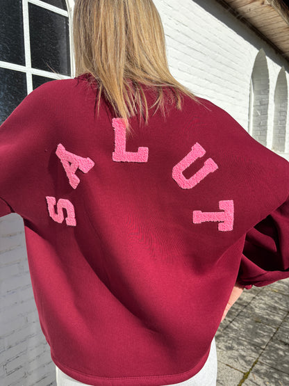 Salut sweater - bordeaux