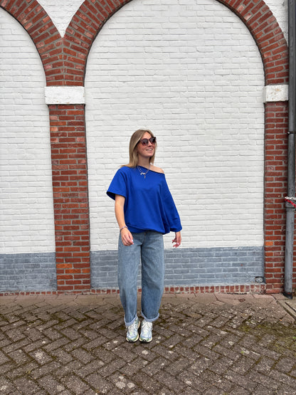 Flo T-shirt - kobalt