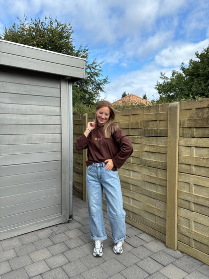 Smiley longsleeve - bruin
