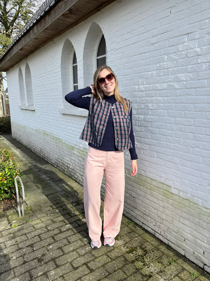 Muna top - donkerblauw