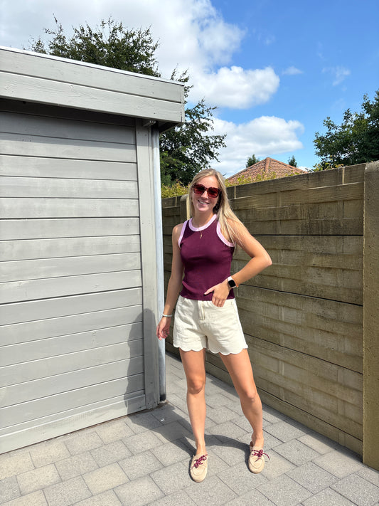 Jade top - bordeaux