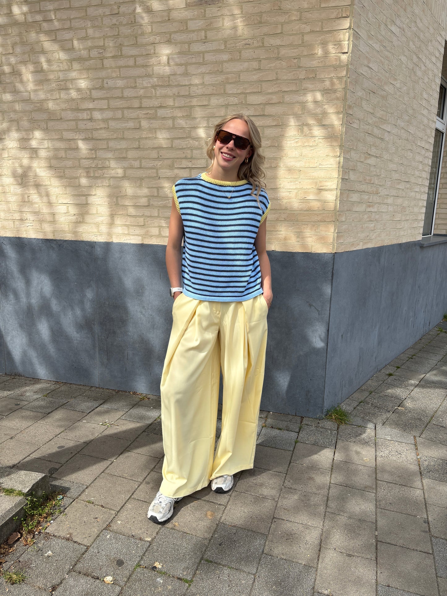 Jolle spencer - blauw/geel