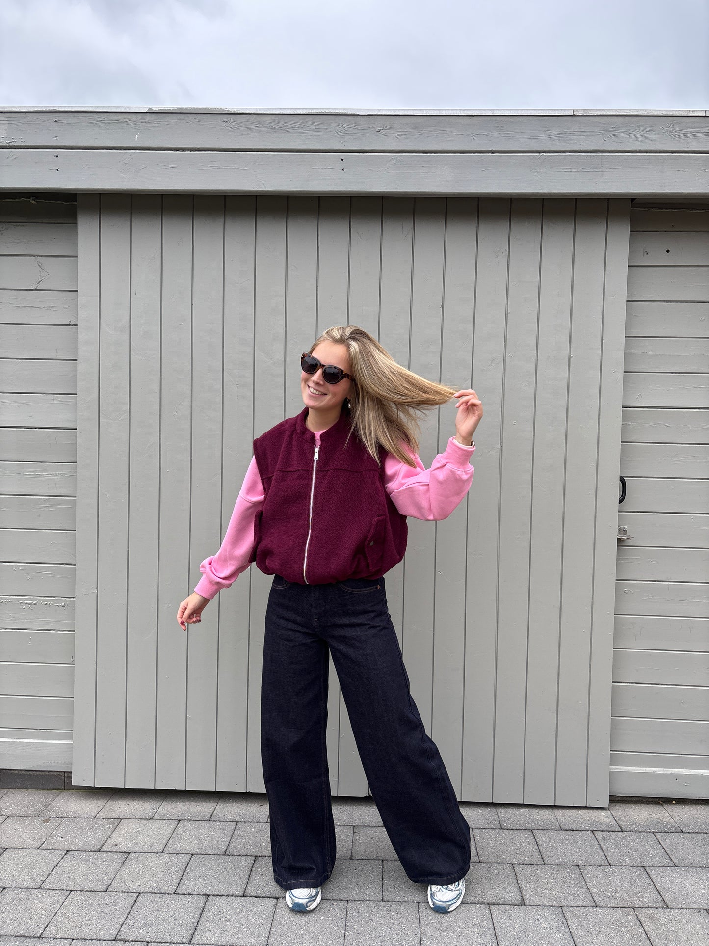 Jutta vestje - bordeaux