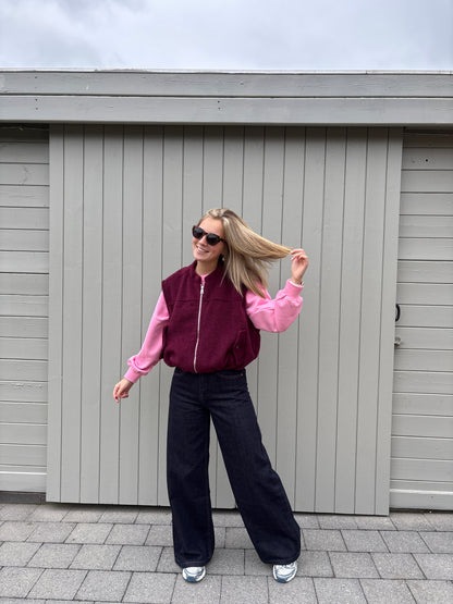 Jutta vestje - bordeaux