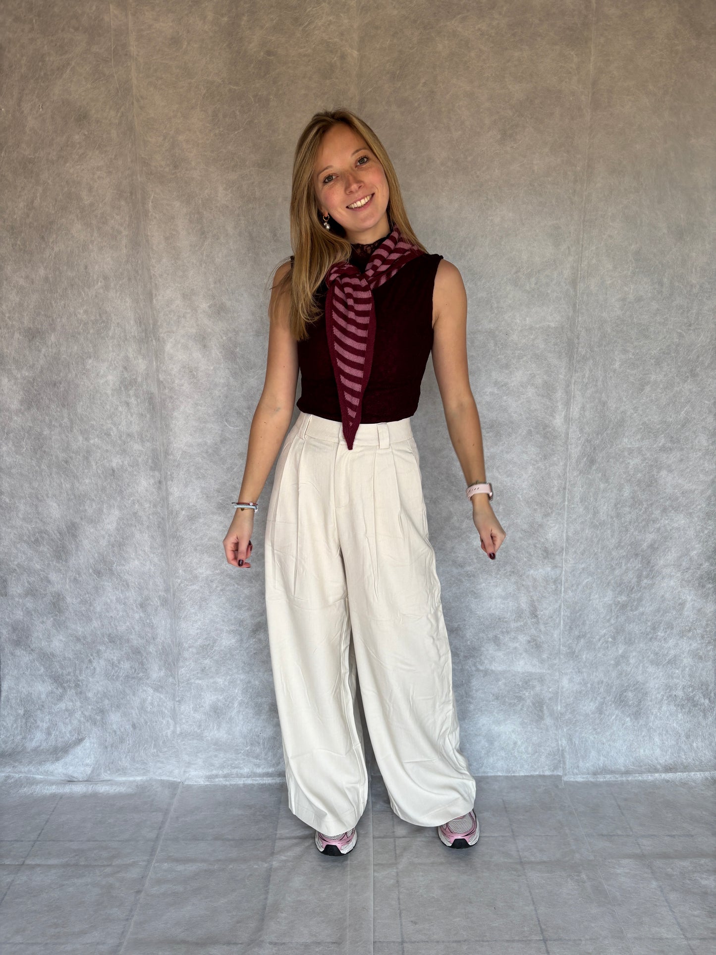 Fleur top - bordeaux