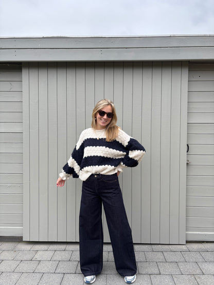 Wide leg jeans - donkerblauw
