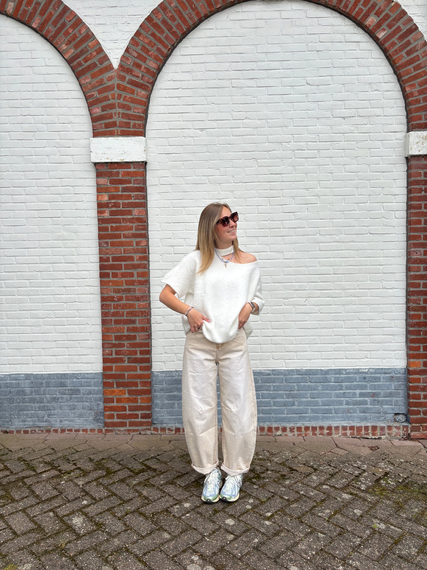 Balloon jeans - beige
