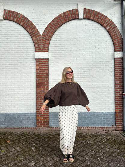 Lilly blouse - bruin