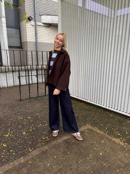 Delphine jas - bruin