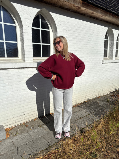 Salut sweater - bordeaux