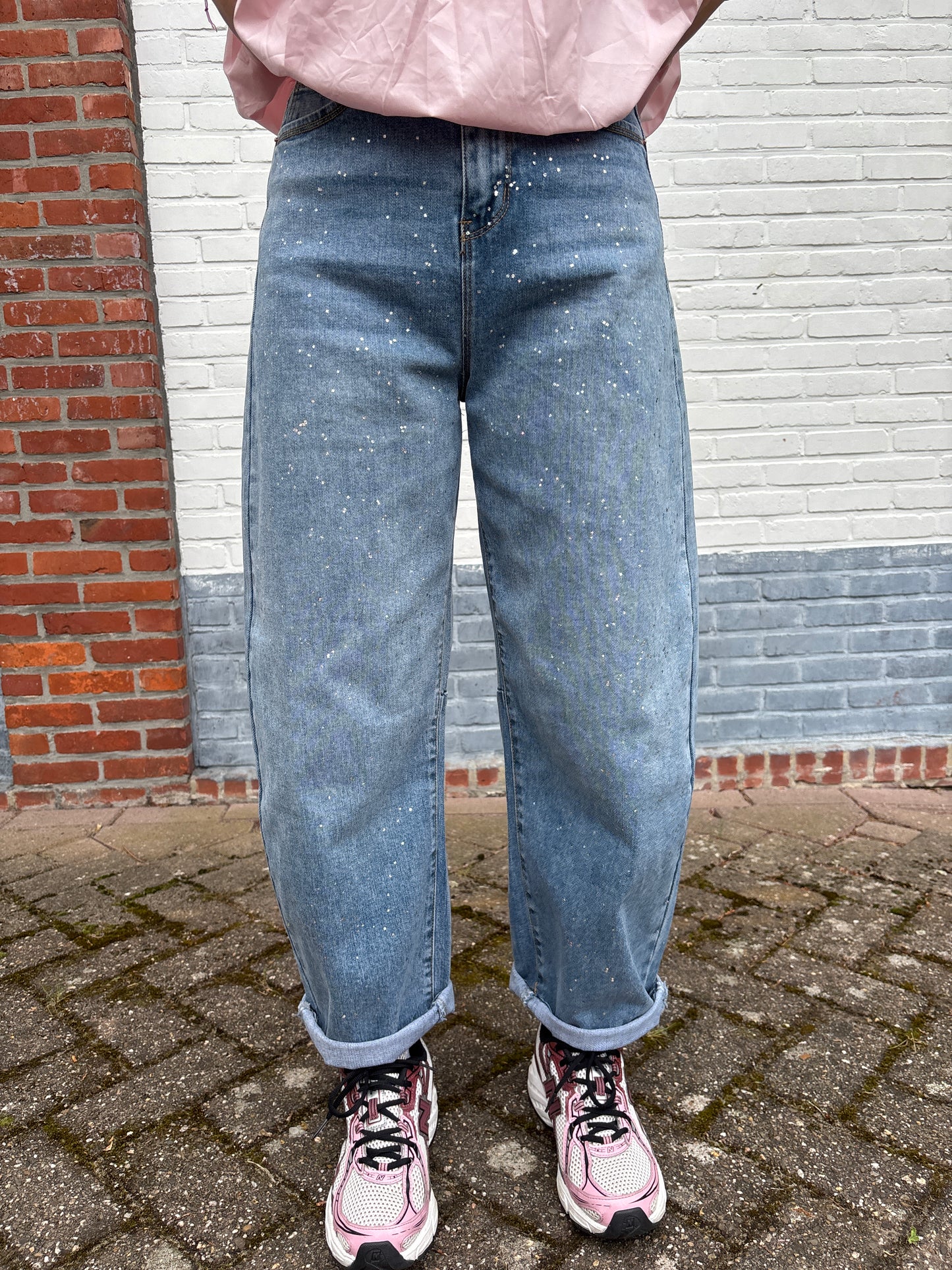 LAATSTE! Balloon glitter jeans