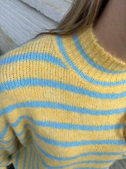 Loena trui - geel/blauw