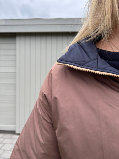 Ester reversible jas - bruin/donkerblauw