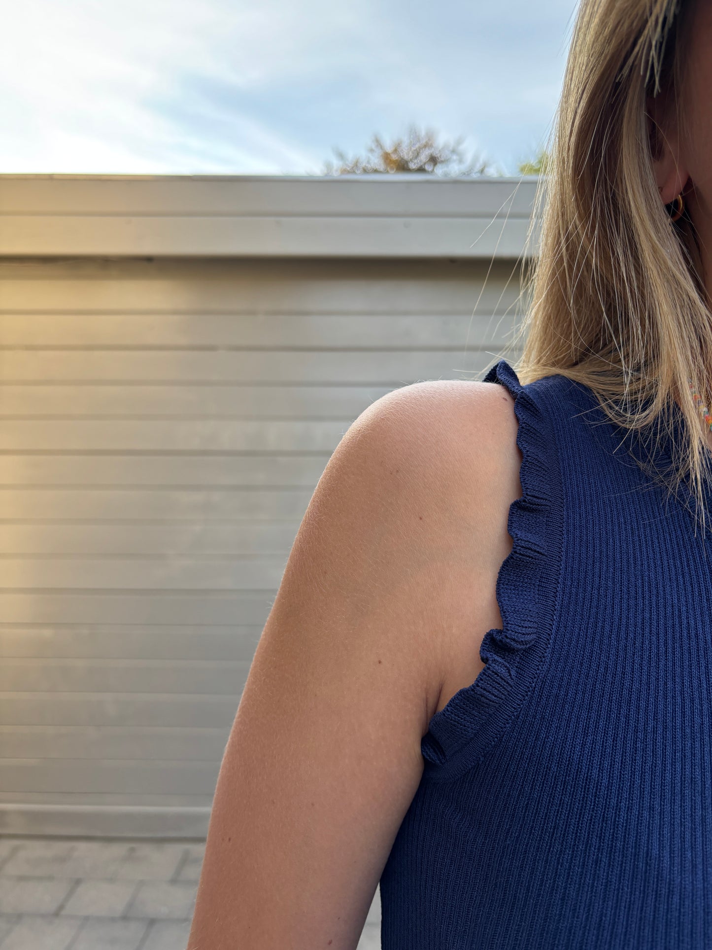 Maya top - donkerblauw