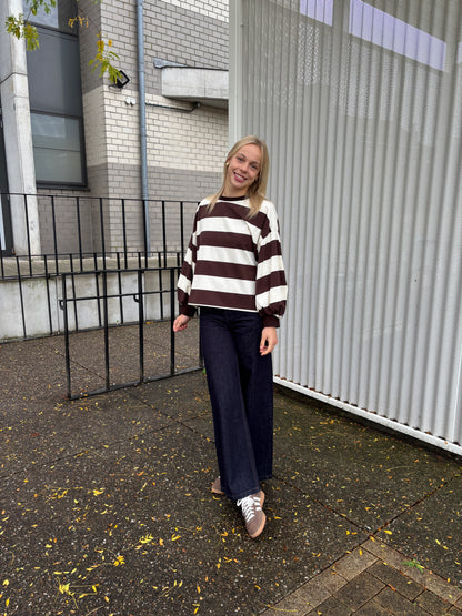 Wide leg jeans - donkerblauw