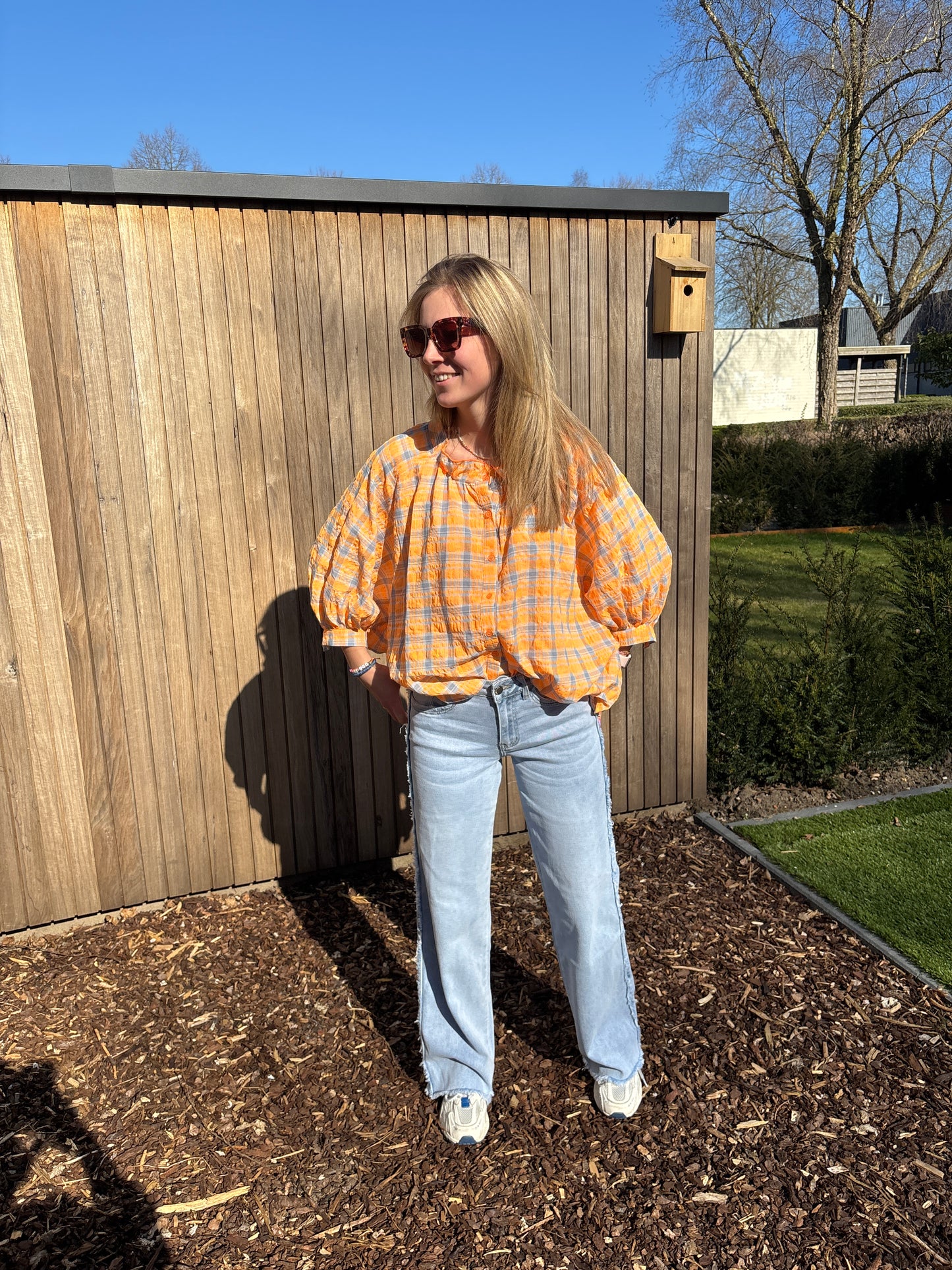 Mona blouse - oranje