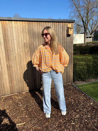 Mona blouse - oranje