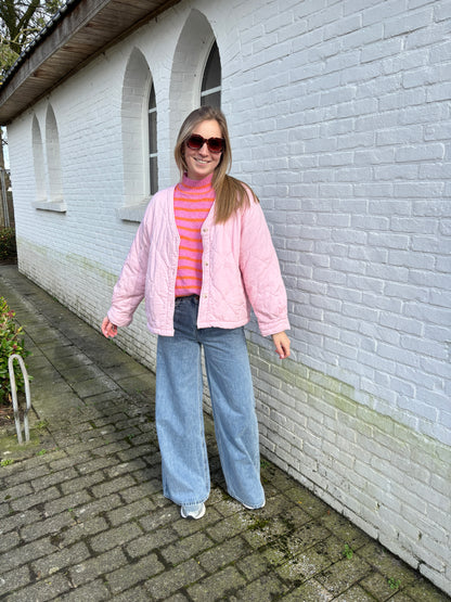 Loena trui - roze/oranje