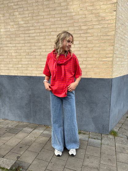 Nova glitter t-shirt - oranje/roze