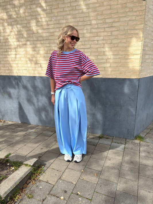 Nova glitter t-shirt - rood/blauw