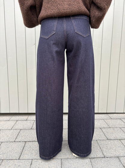 Wide leg jeans - donkerblauw