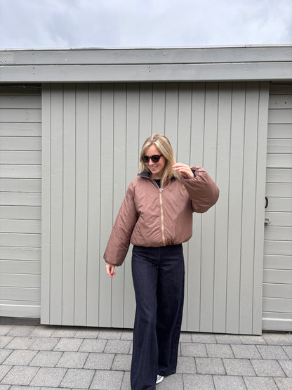 Ester reversible jas - bruin/donkerblauw
