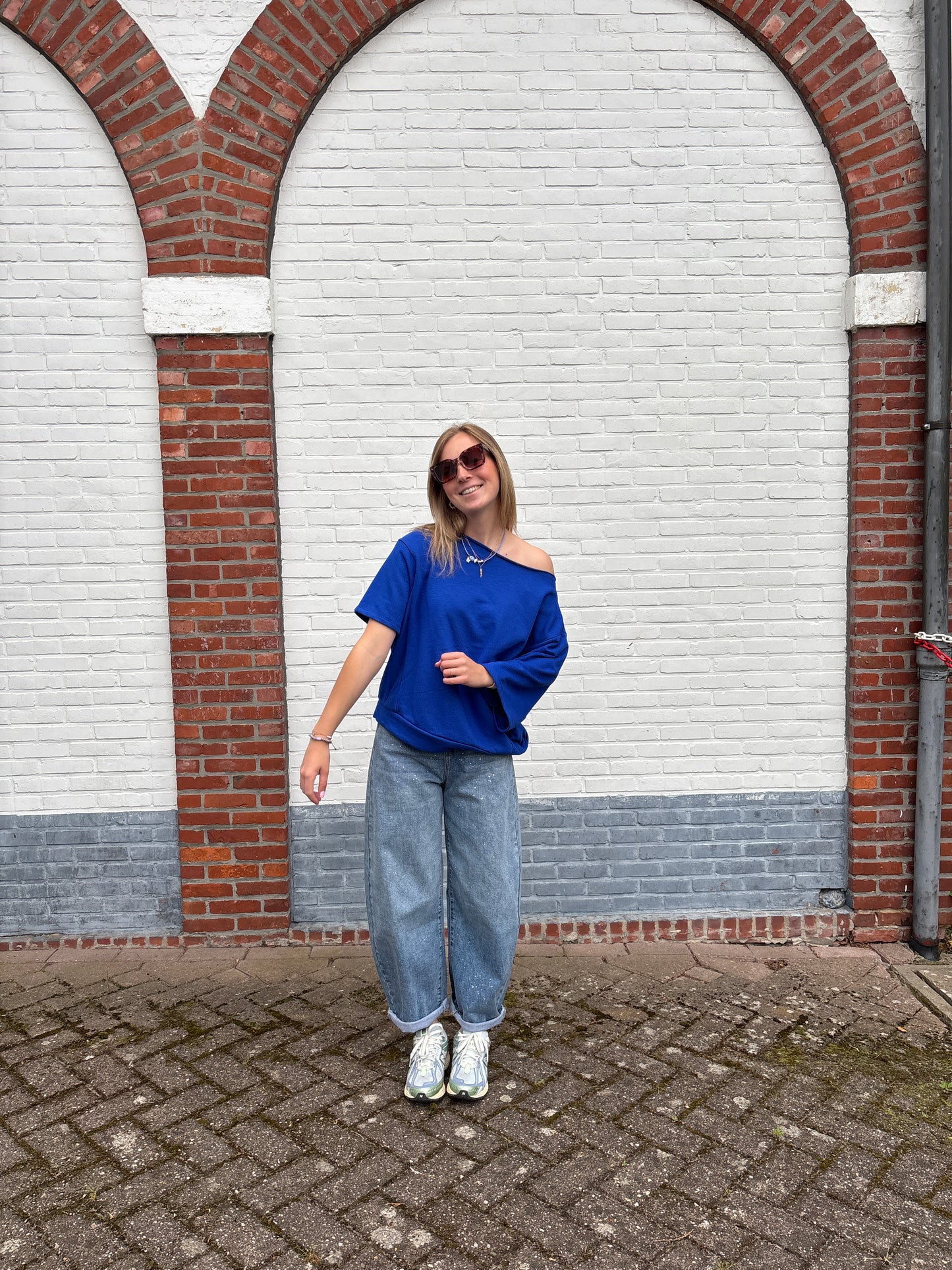 Flo T-shirt - kobalt