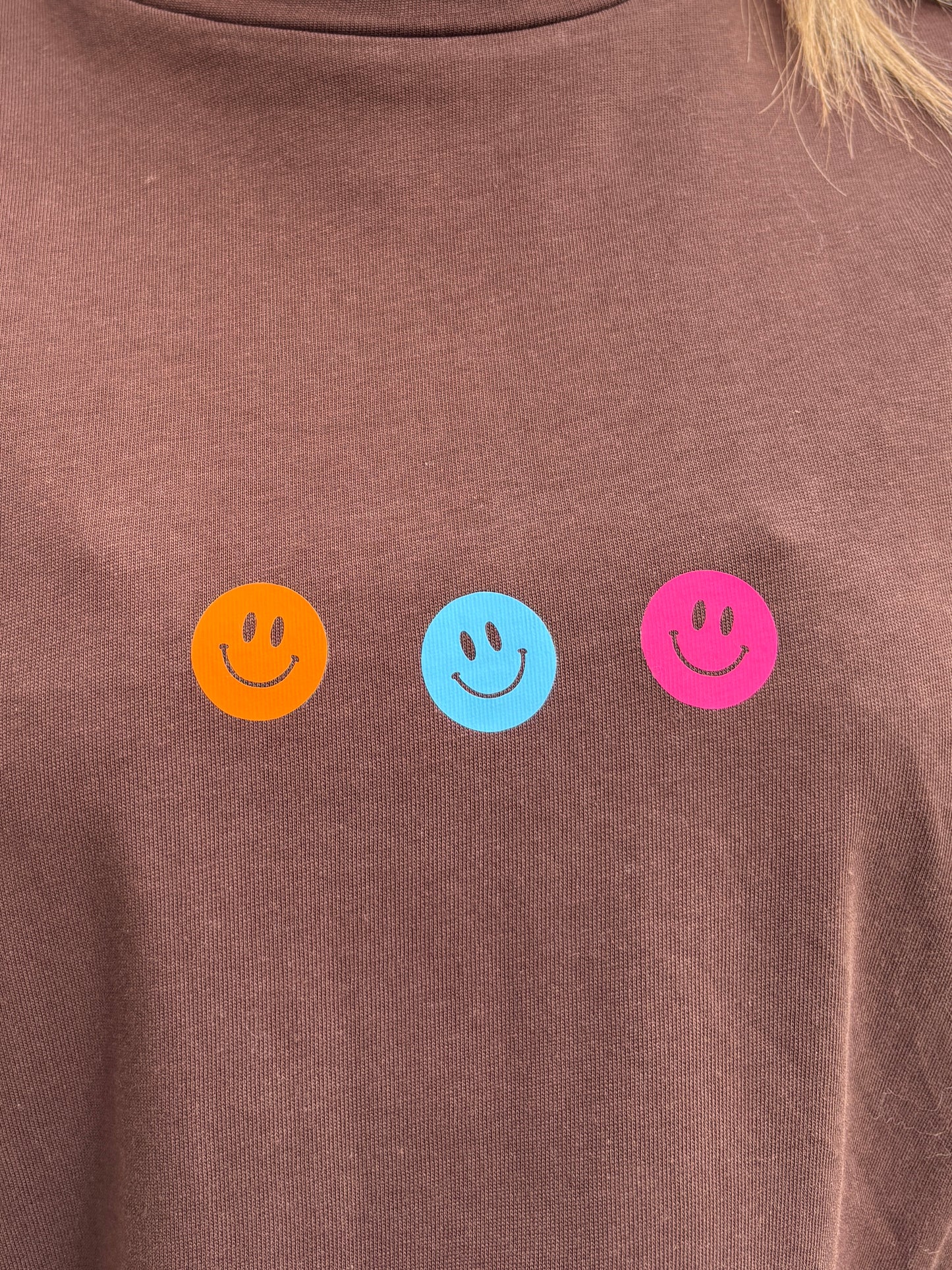 Smiley longsleeve - bruin