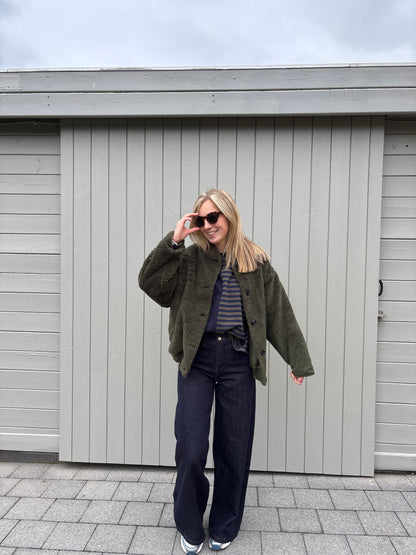 Juultje jas - kaki