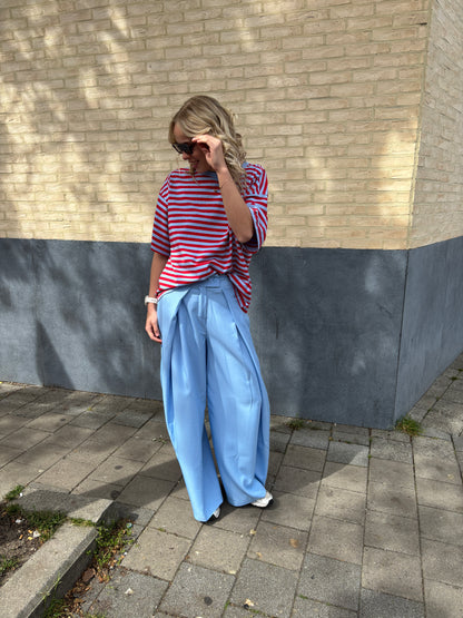 Nova glitter t-shirt - rood/blauw